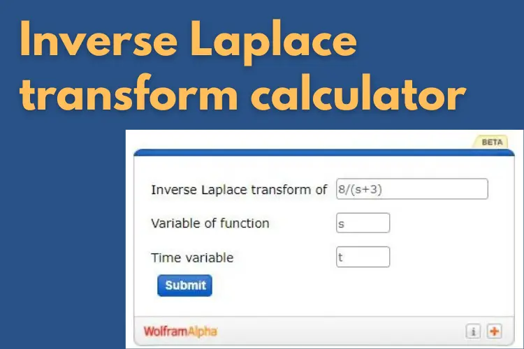 Inverse Laplace transform calculator