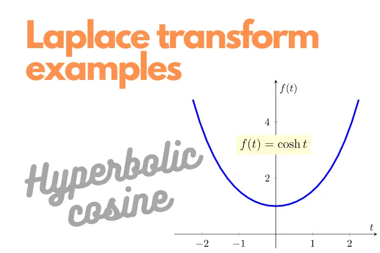 Laplace transform of the hyperbolic cosine