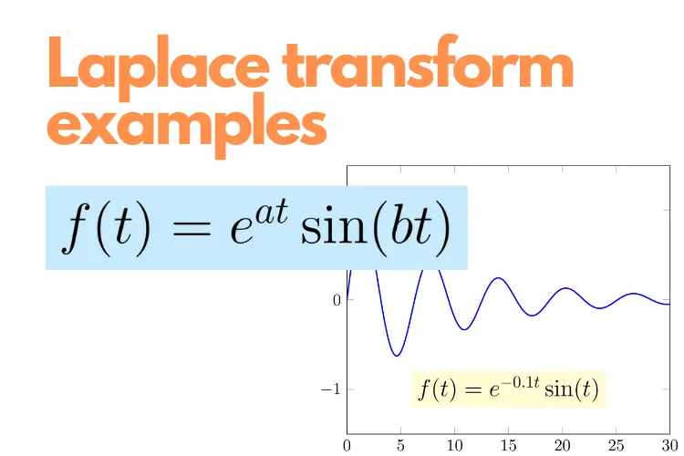 Calculate Laplace transform of e^{at}sin(bt)