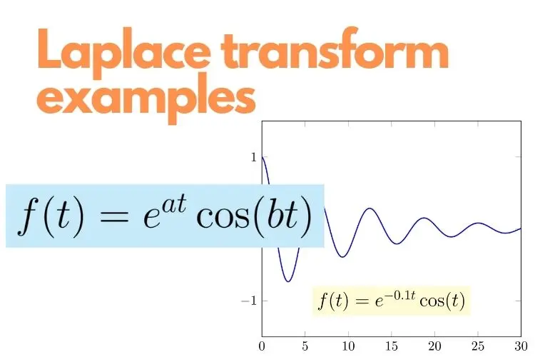 Calculate Laplace transform of e^{at}cos(bt)